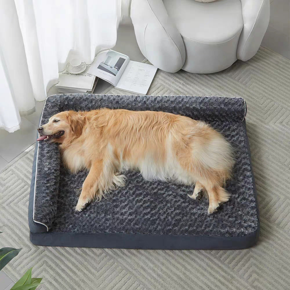 Memory Foam Dog Bed For Large Dogs - Removable Washable Cover & Anti-slip Bottom, Golden Retriever Bed, Tear-resistant Pet Sofa Bed With, Fits X-small To XL Breeds ( Use, Easy Assembly)