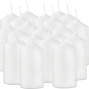 Set of 18 Unscented Real Wax Decorative Candles – Bulk Wholesale for Home and Emergency Lighting