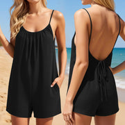 Women's Casual Summer Beach Romper Shorts Jumpsuit
