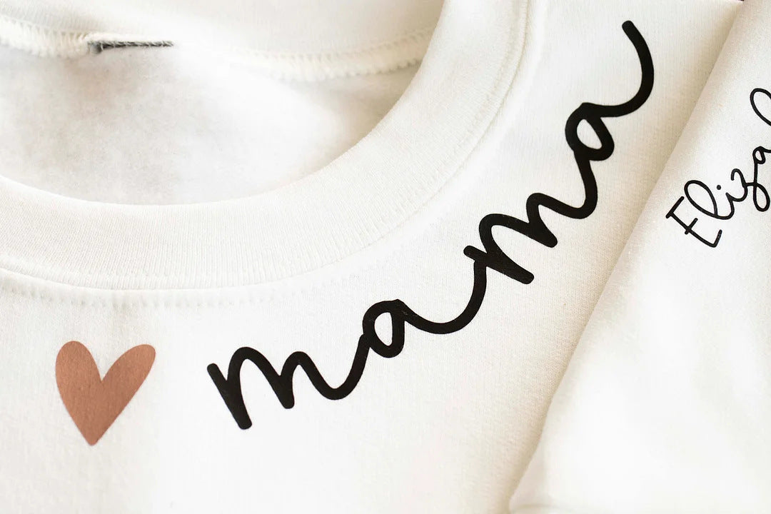 Custom Initial Round Neck Pullover Hoodie