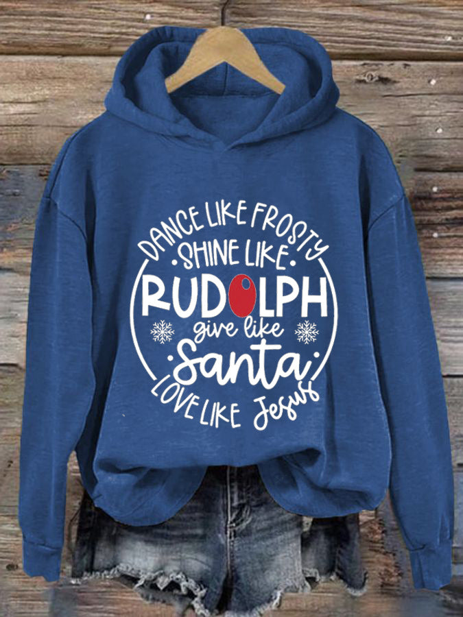 Women's Trendy 3D Letter Printed Graphic Hoodie