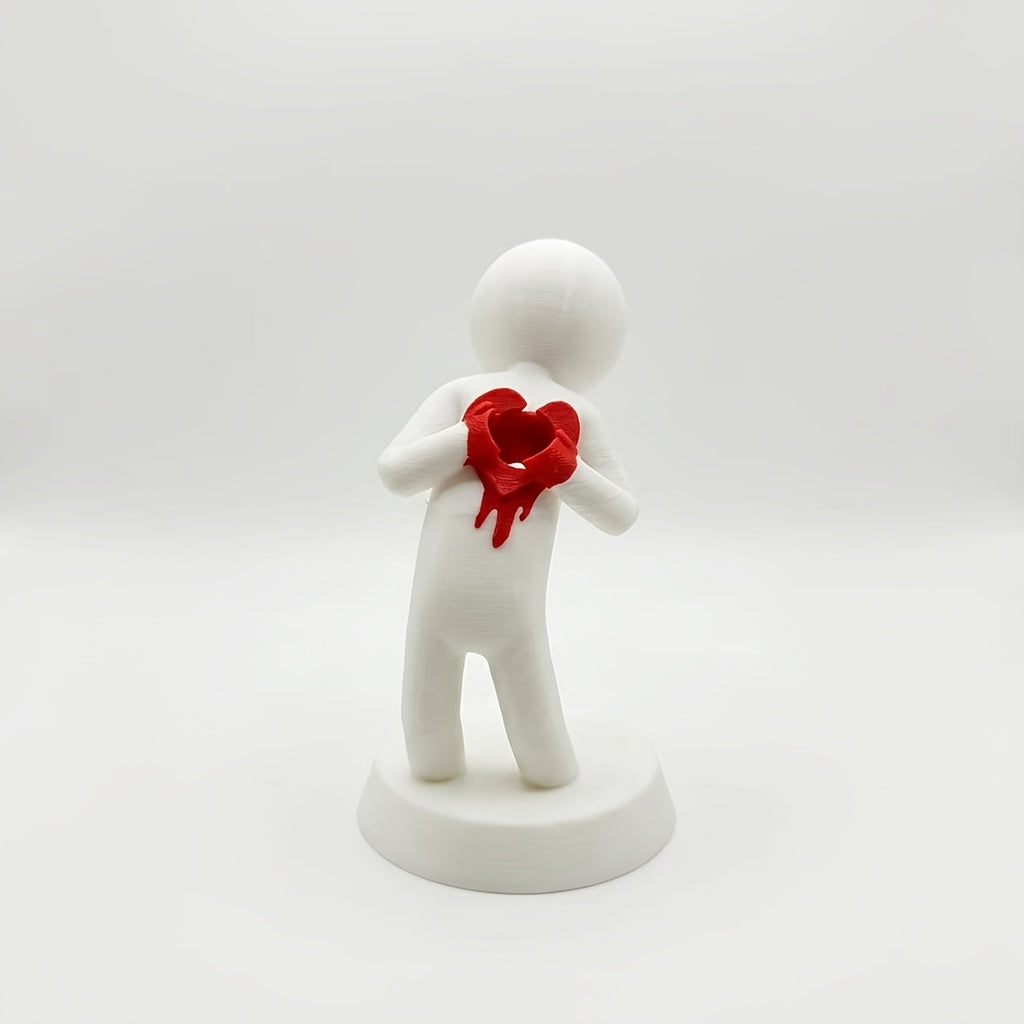 Broken Heart Figure Pen Holder – 3D Printed “Don’t Break My Heart” Desktop Pencil Stand