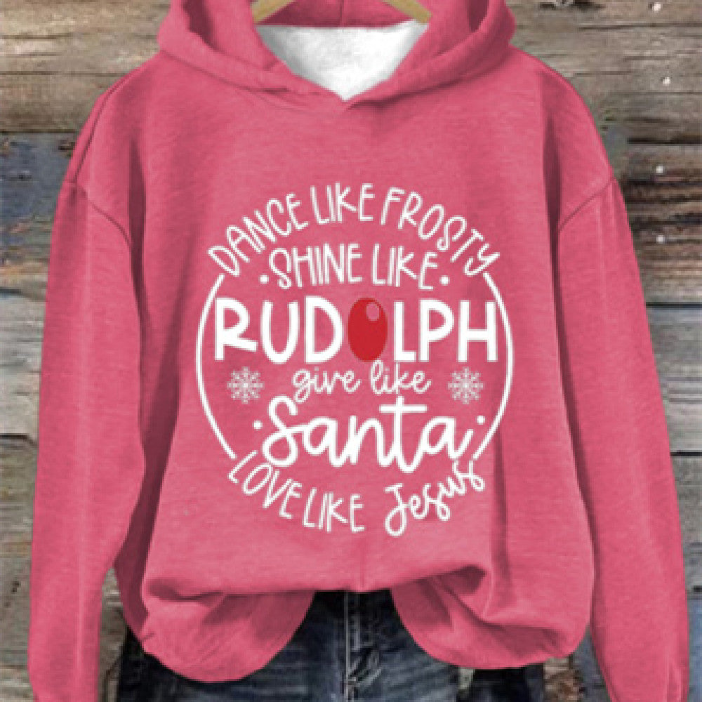 Women's Trendy 3D Letter Printed Graphic Hoodie