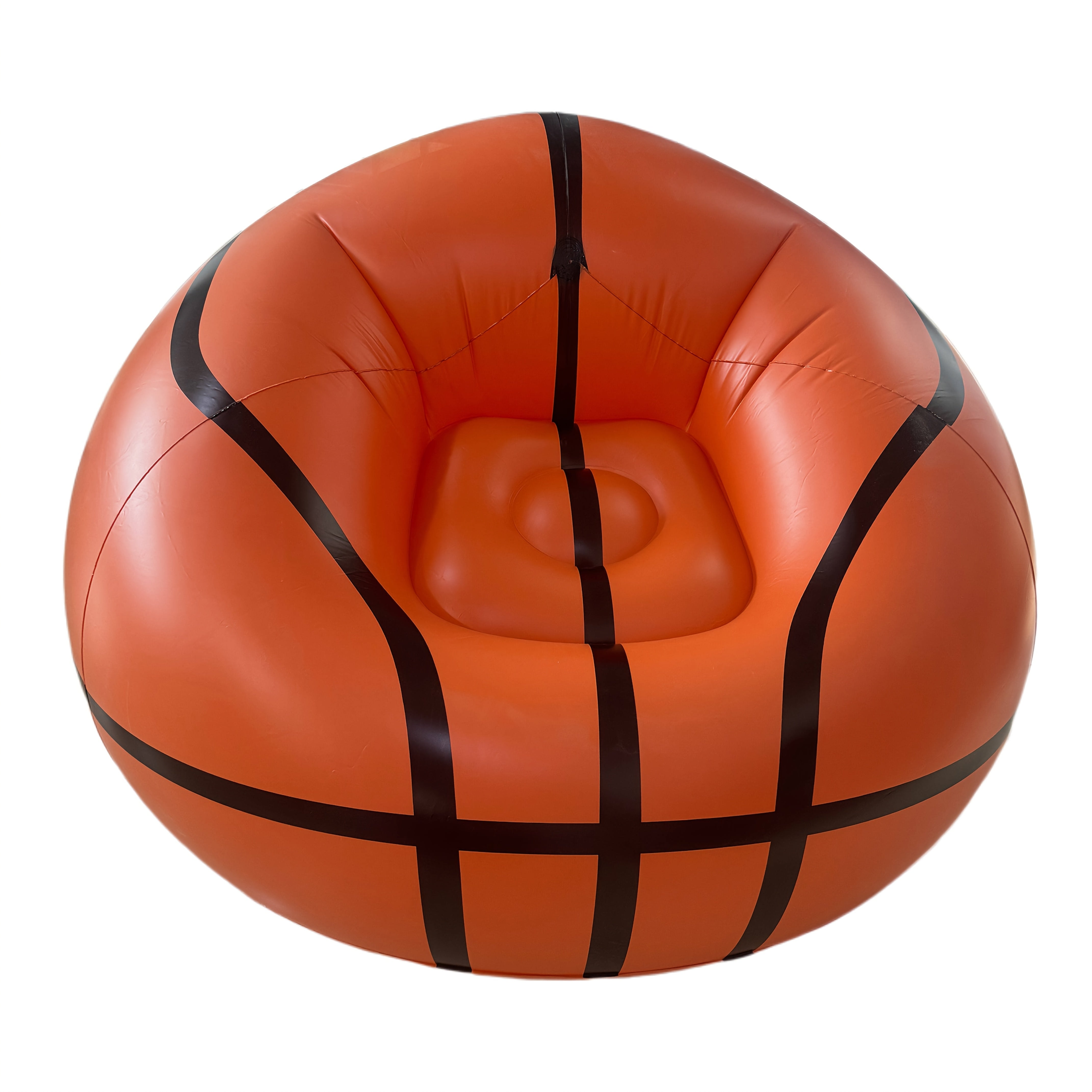 Inflatable Basketball‑Shaped Sofa Seat, PVC, Portable and Foldable for Indoor and Outdoor Use