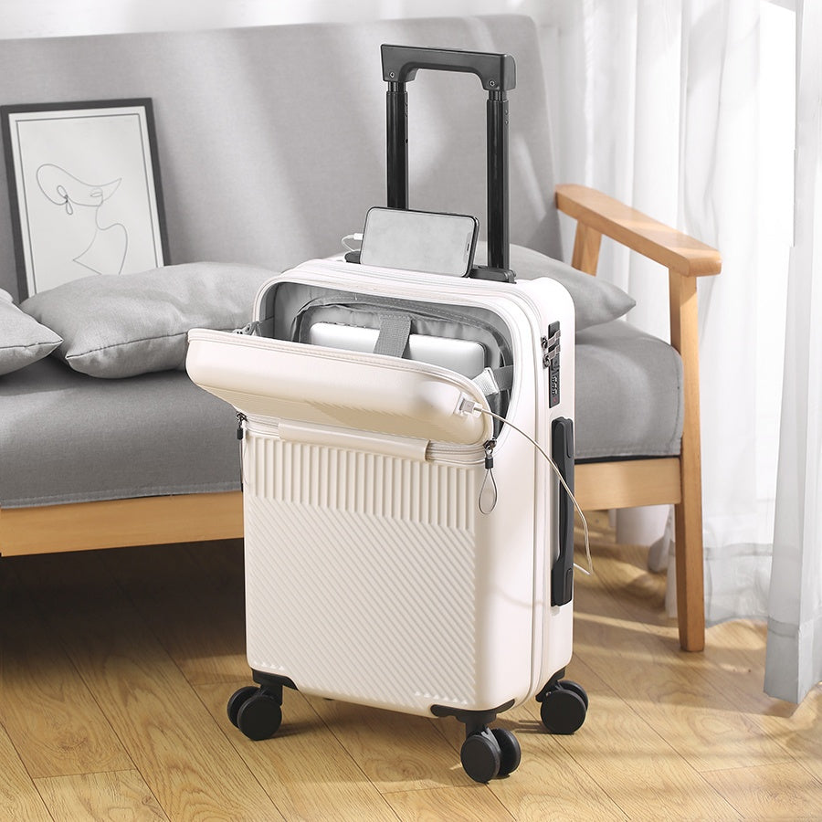 Luggage Case 20 Inch Luggage with Password Lock And Wheels | 1pc Travel Function Boarding Case, Big Capacity Suitcase, Suitable for Daily Use As A Neutral Bag