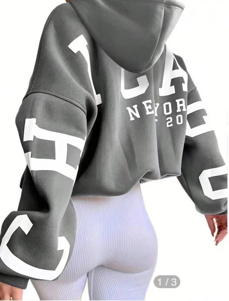 Cozy Women's Hooded Casual Winter Outerwear Sweater