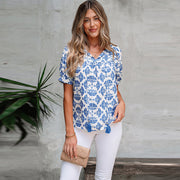 Versatile Abstract Chiffon Shirt – Light, Flowing, Summer Style