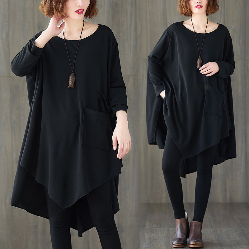 Plus Size Batwing Loose Fashion Shirt for Women