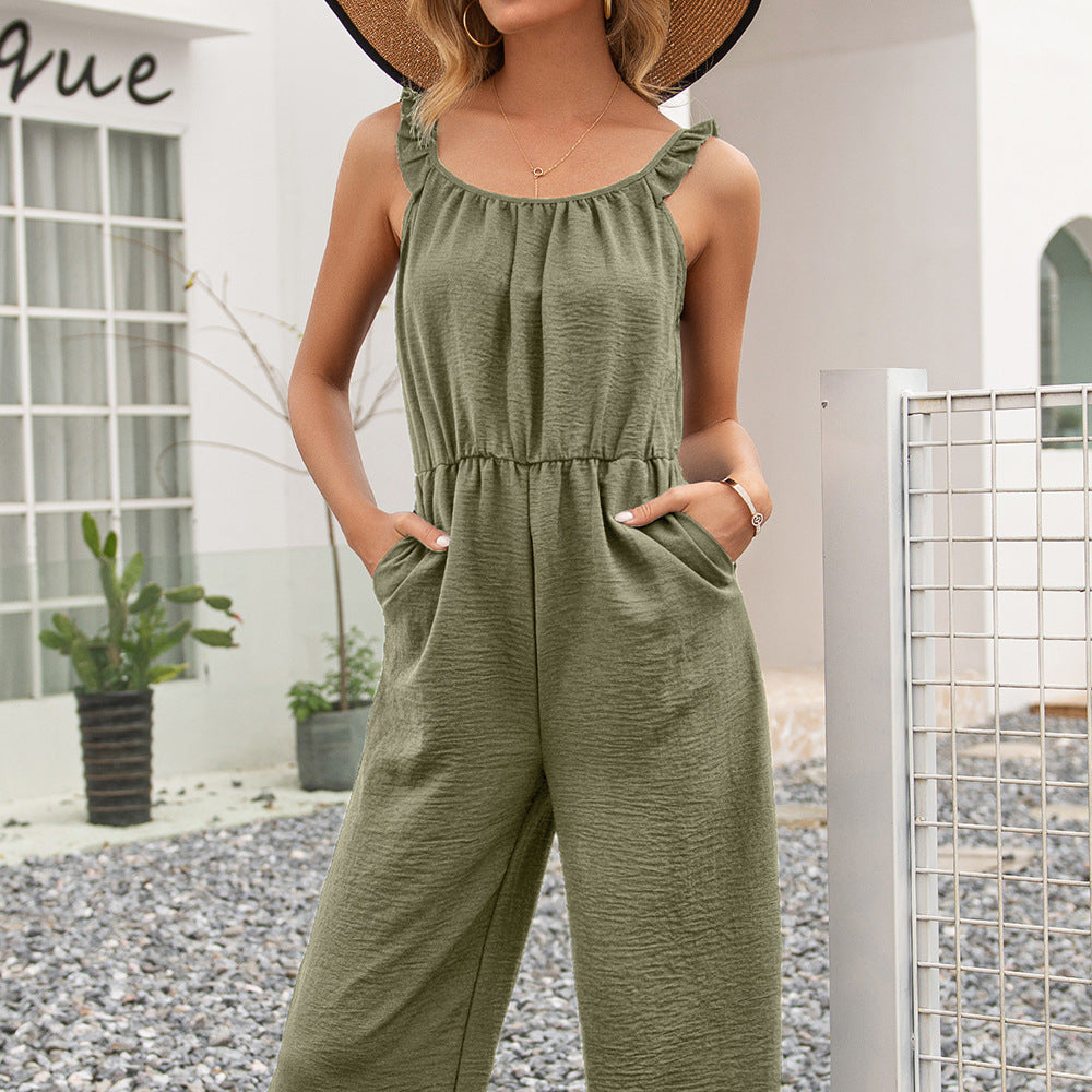Women's Casual Waist-Tight Summer Jumpsuit