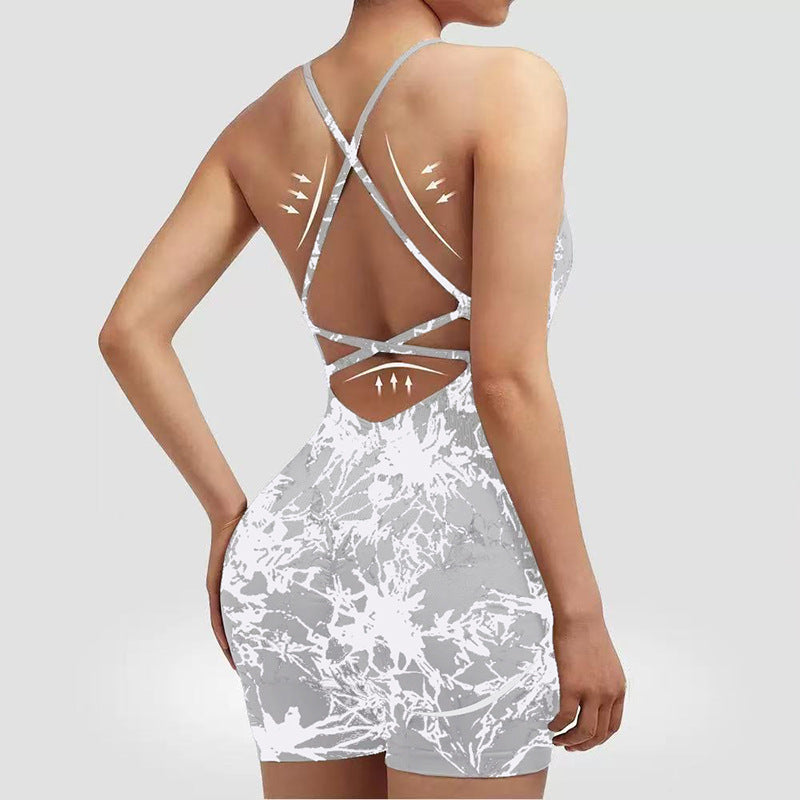 European And American-style Vest-style Yoga Bodysuit