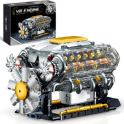 V8 Engine Building Kit – 692‑Piece Supercar Model with Bidirectional Motors (STEM Toy)