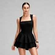 New Cross-back Beautiful-back Sports Skirt with Ruffled Hem for Women