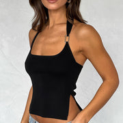 Halter Ultra-Short Slim Street Style Sling Top