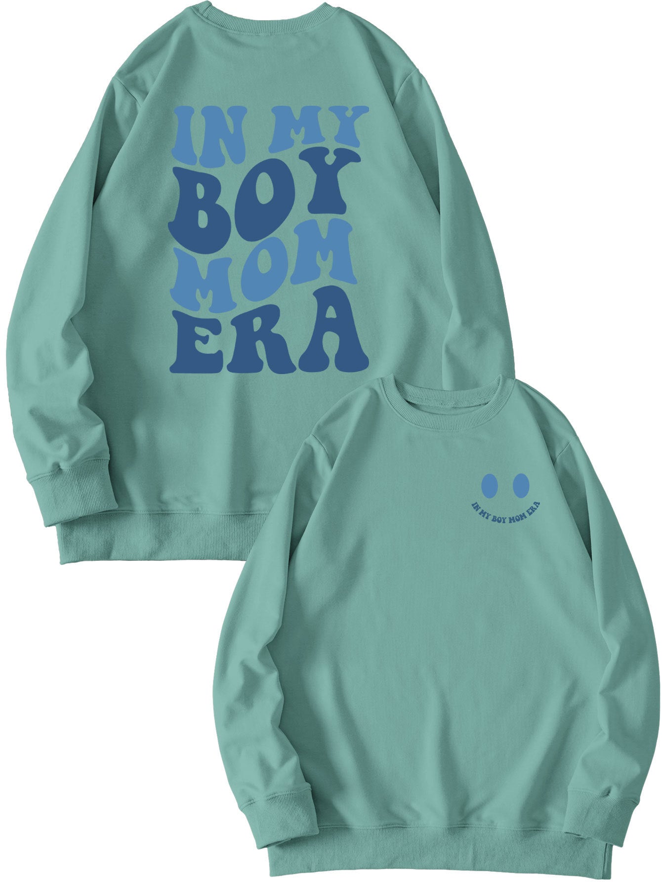 Cozy Double-Sided Printed Long-Sleeve Pullover Sweatshirt
