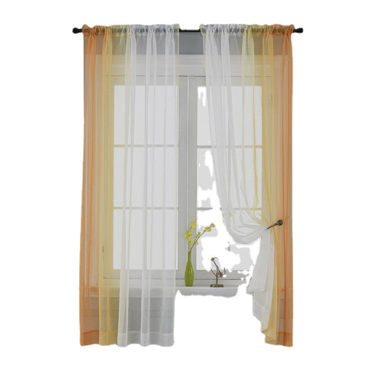 Left and Right Gradient Color Curtain Window Screen Finished Product