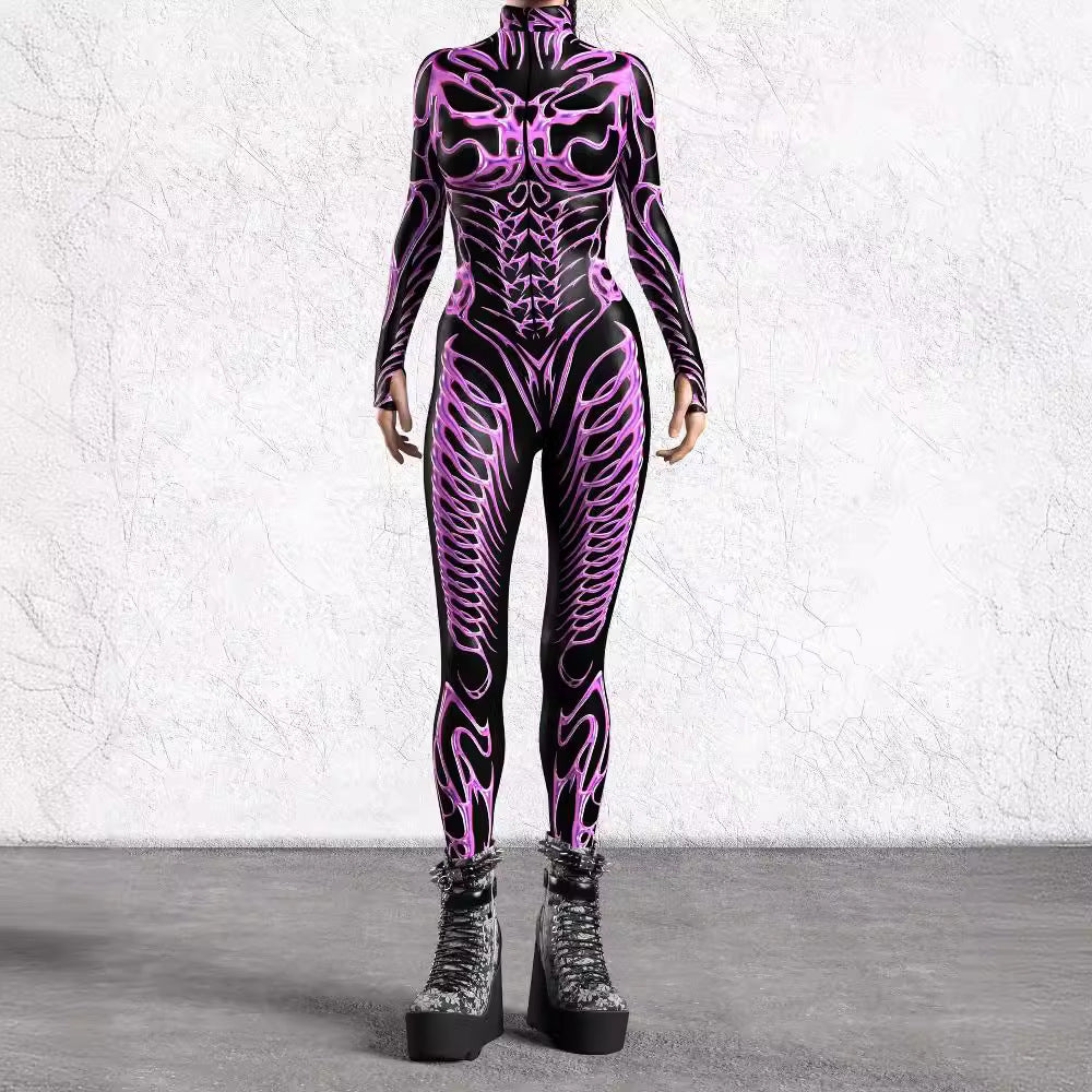 Tights Digital Printing One-piece Play Costume