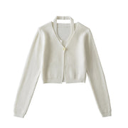Chic Knit Cardigan & Vest Set for Effortless Style