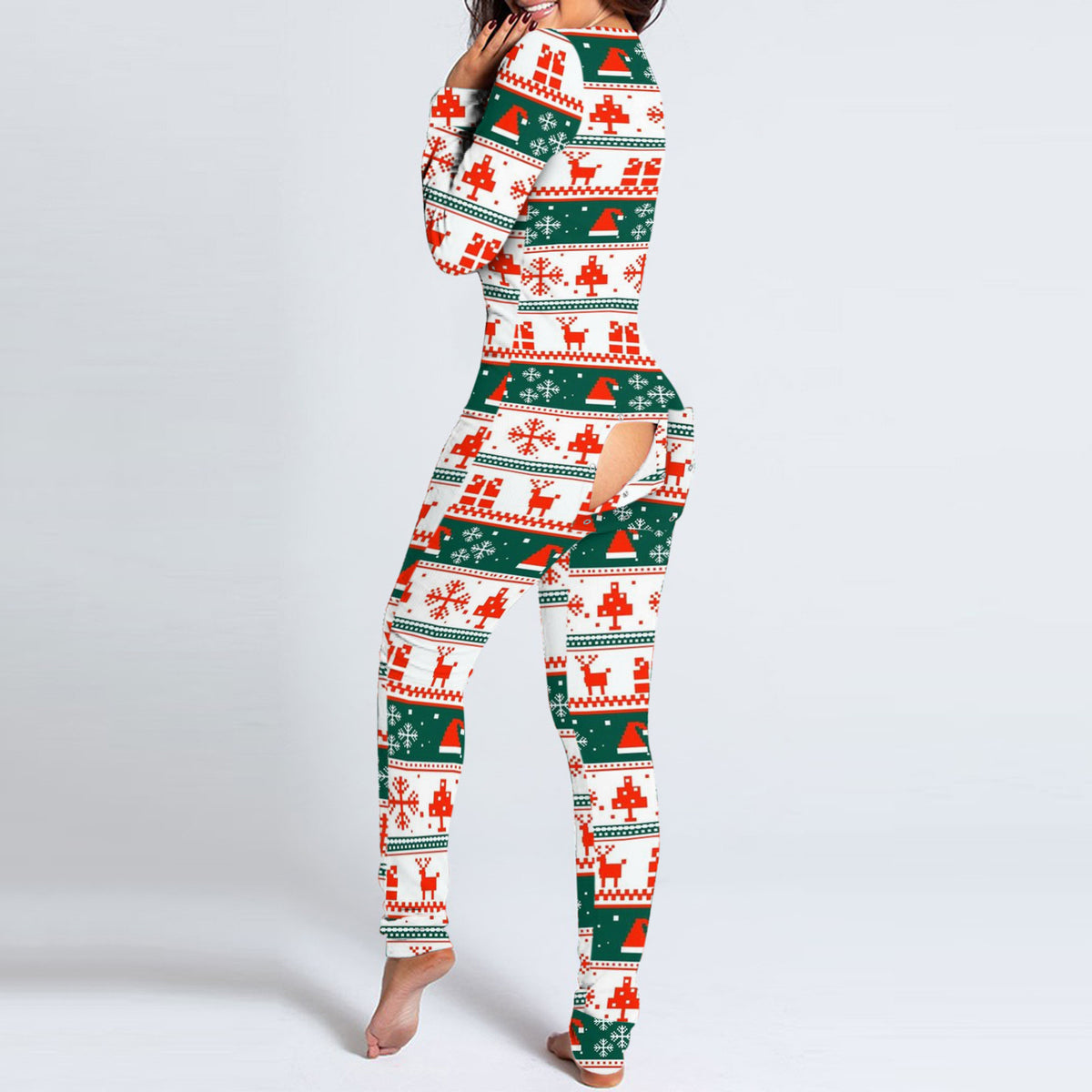 Women's Halloween Button Flap Romper Jumpsuit
