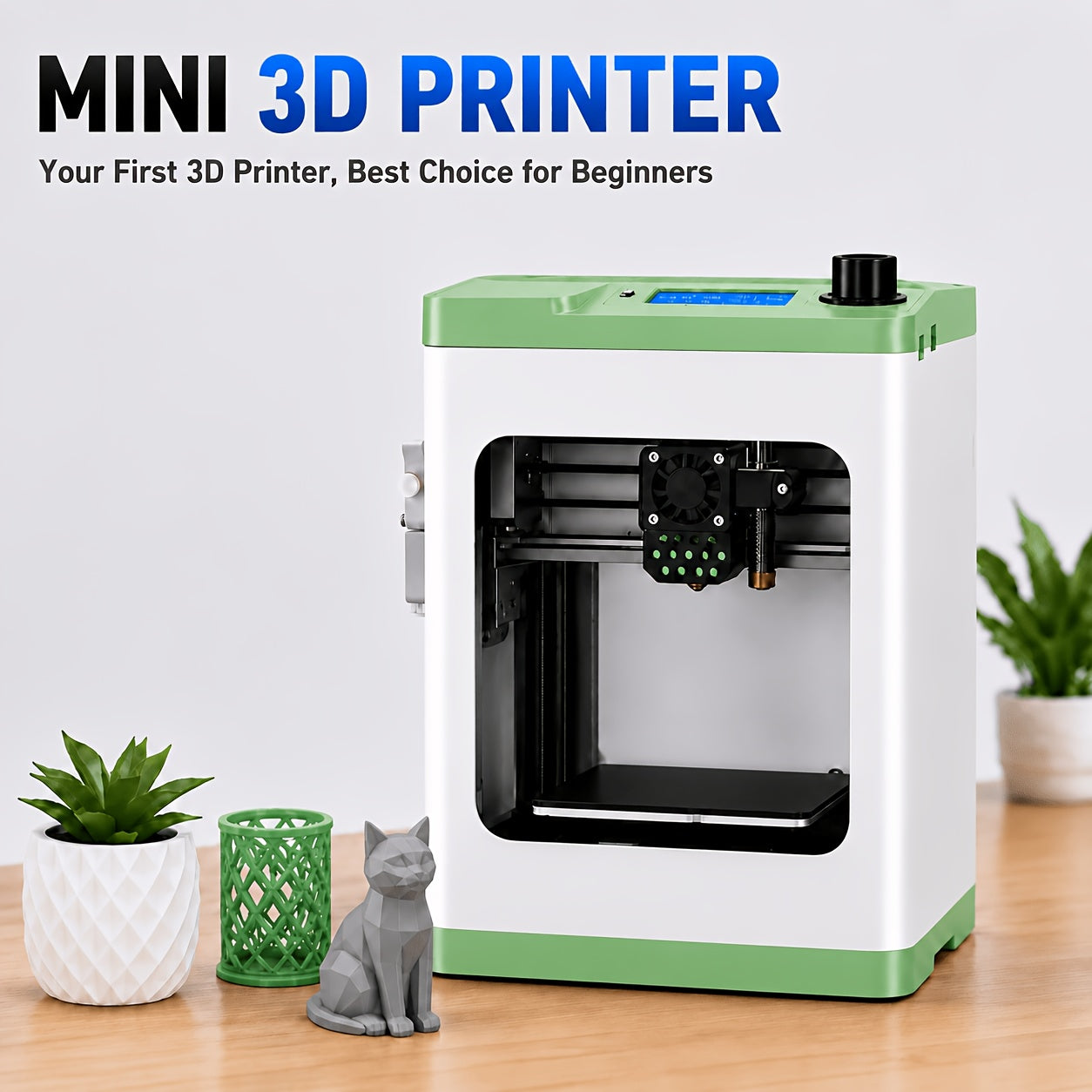 Mini 3D Printer with Wi‑Fi Cloud Printing, Fully Assembled Auto‑Leveling and Enhanced Extruder with Auto Filament Loading