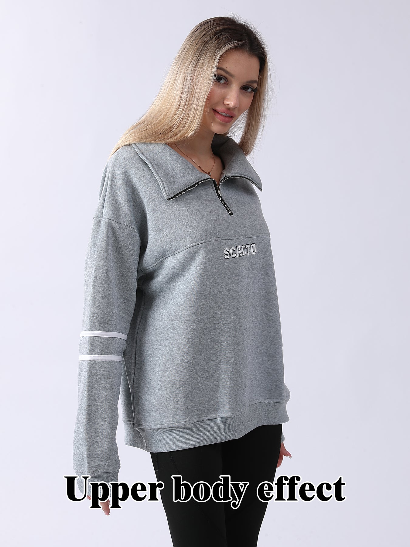 Cozy Women's Long-Sleeve Sweatshirt for Daily Comfort