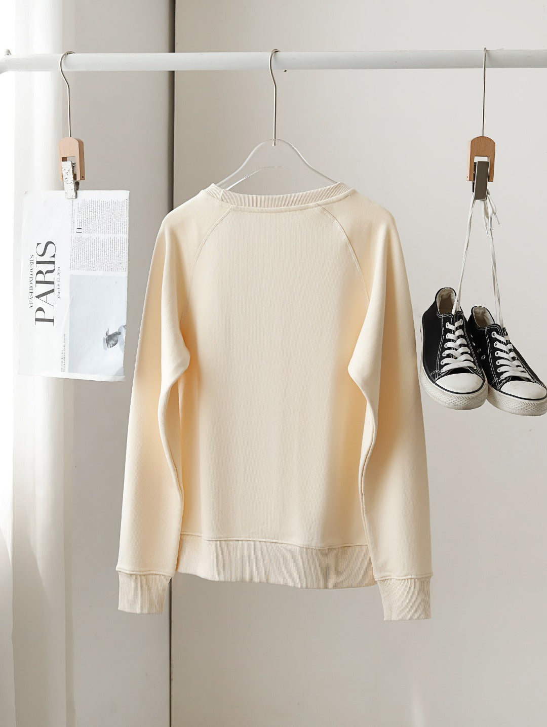 Cozy Heart Print Loose Fit Sweatshirt