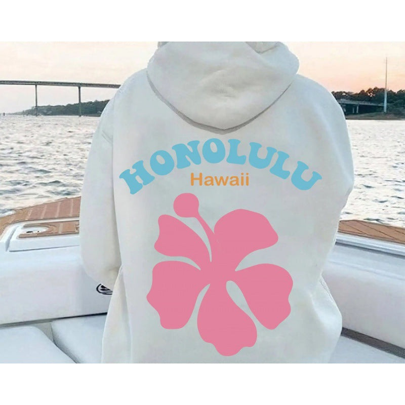 Women's Drop-Shoulder Street Style Hoodie