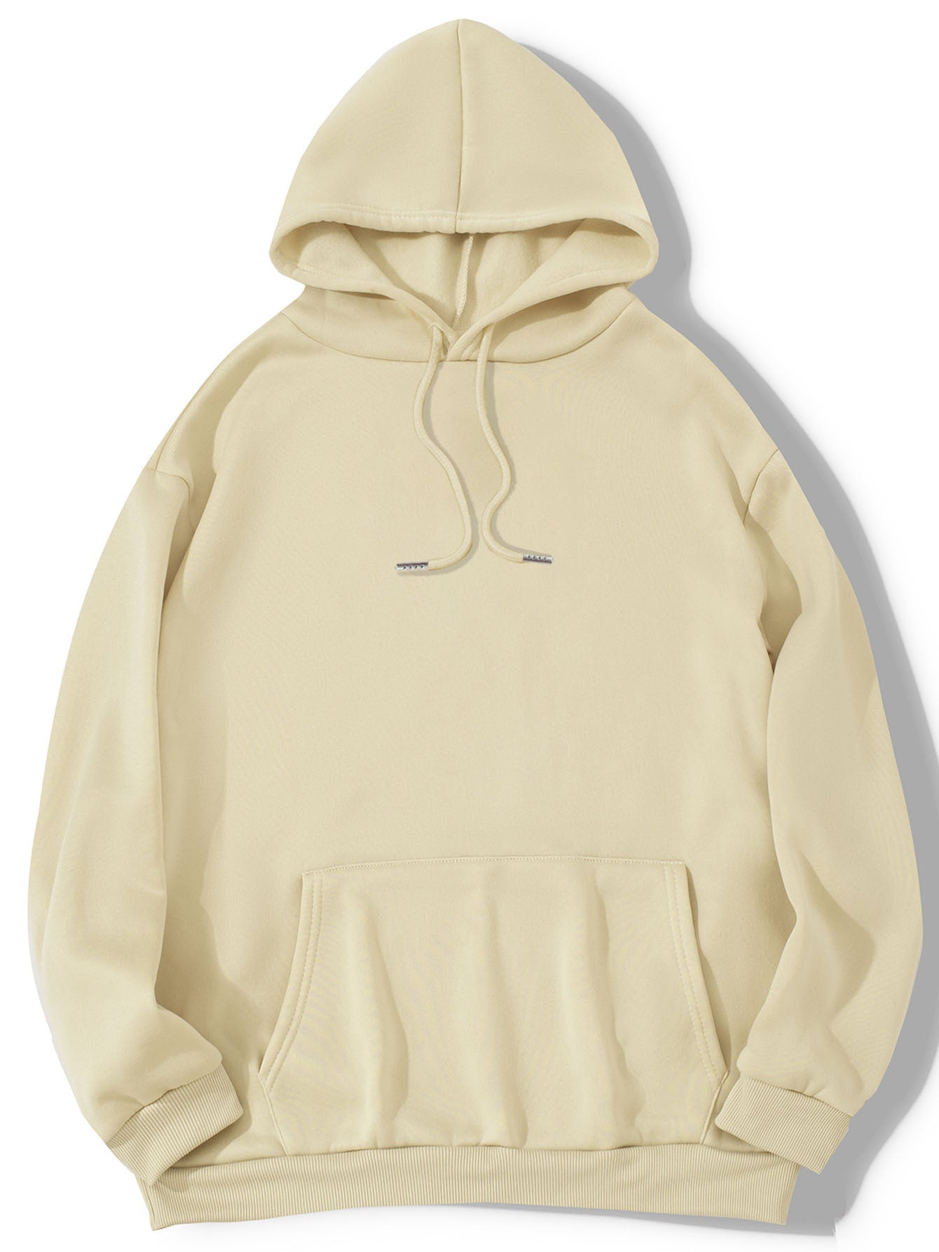 Women's Cozy Brushed Fleece Hoodie - Solid Pullover Sweatshirt
