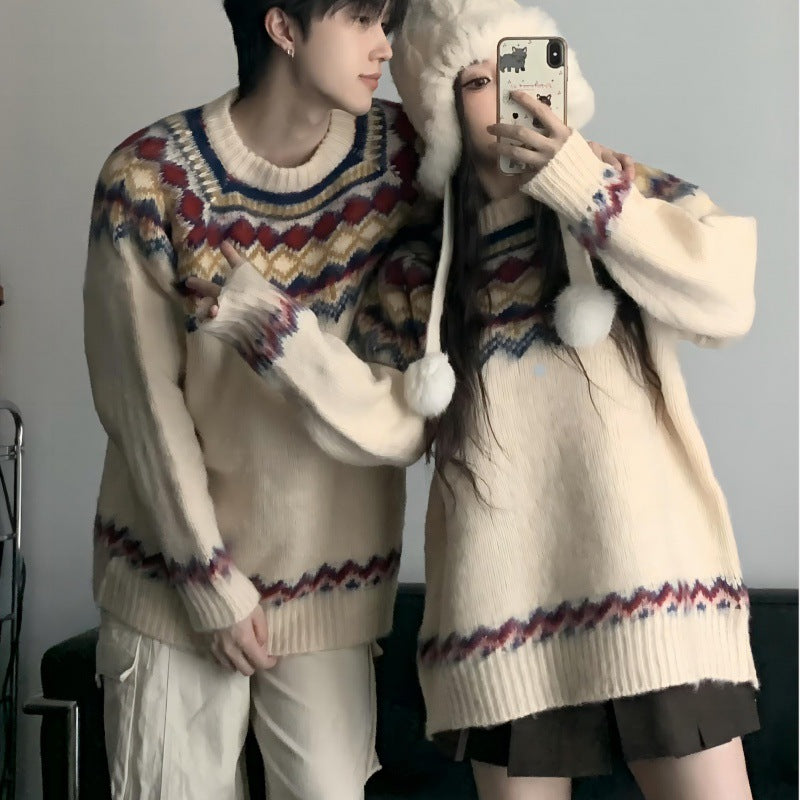 Thick Retro Hong Kong Style Warm Soft Glutinous Sweater