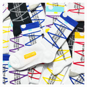 Breathable Striped Sports Socks for Men & Women - Cotton