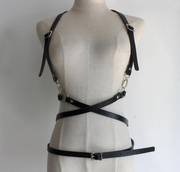 Leather Waist Belt with Casual Straps