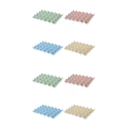 8‑Pack 24‑Cell Stackable Plastic Egg Tray – Four Colors