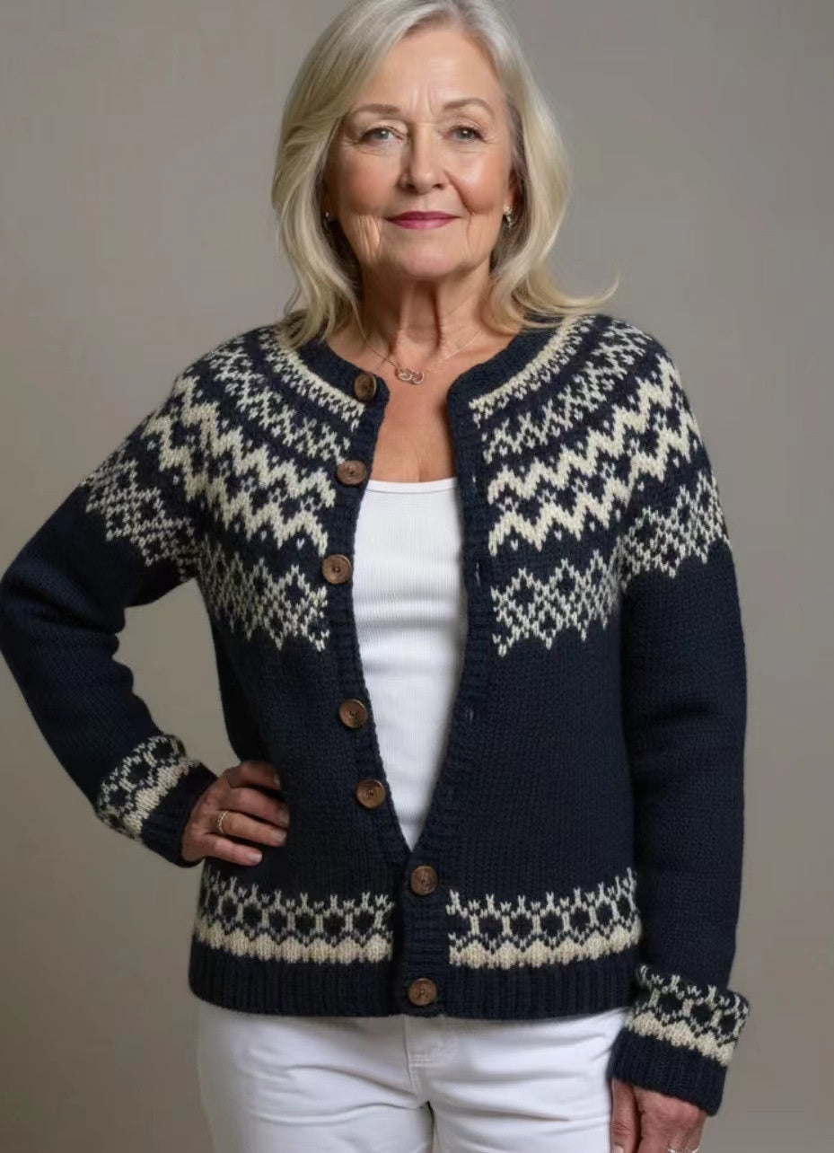 Women's Simple All-match 3d Digital Pattern Printed Sweater