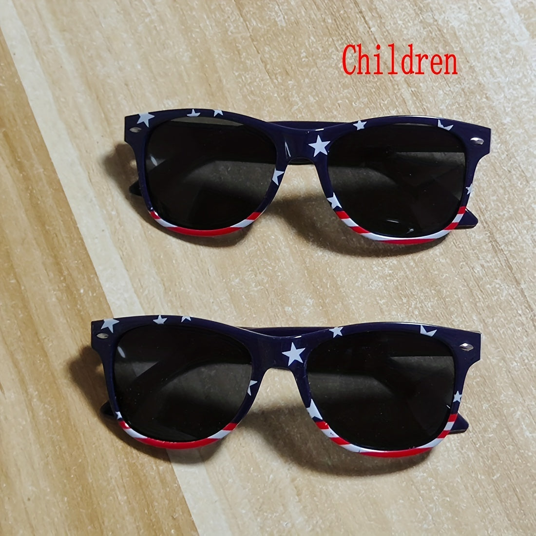 2‑Pack American Flag Retro Sunglasses for Adults