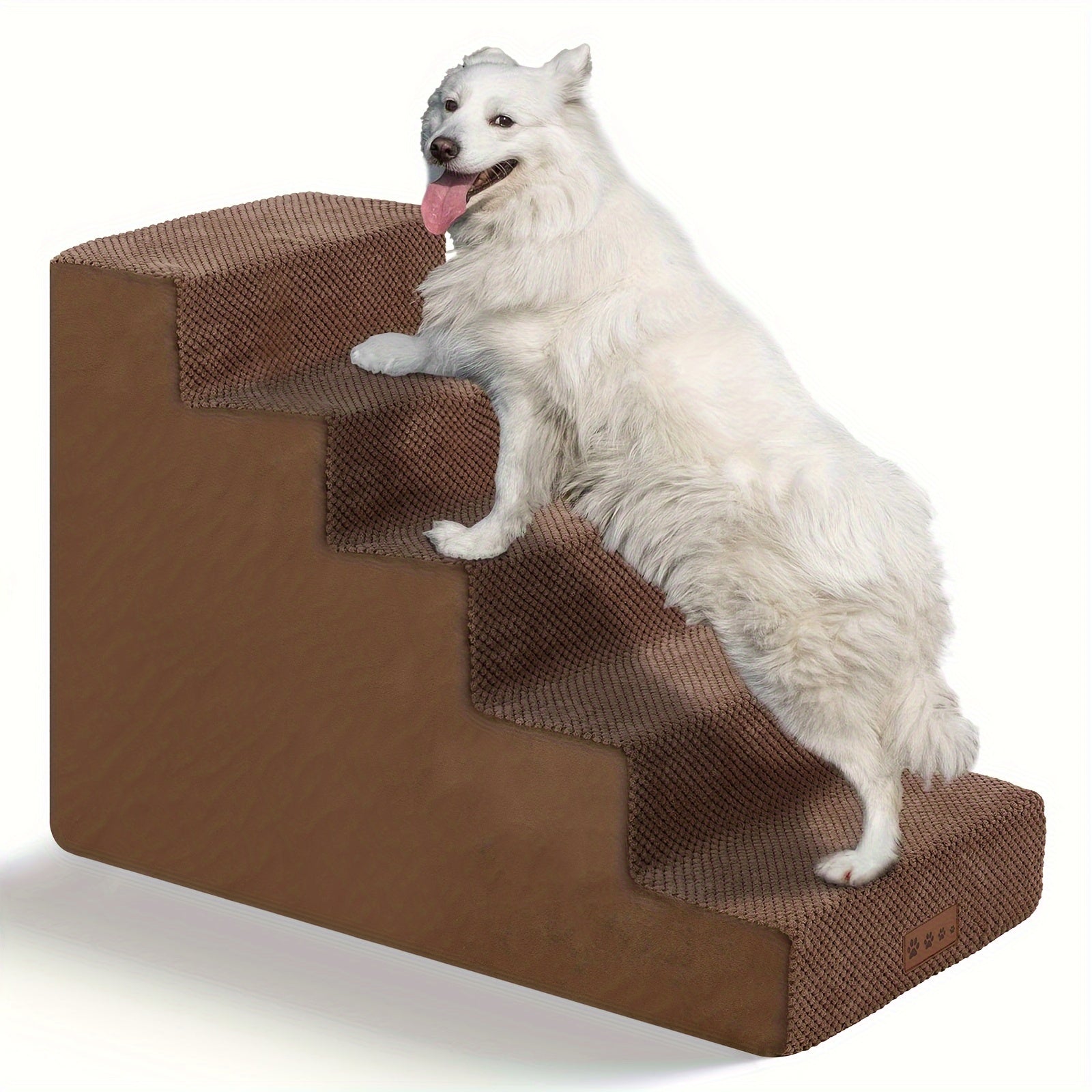 2, 3, 4, 5 Step Dog Stairs - Non-slip, Washable, Pet Stairs For Small/medium/large Dogs