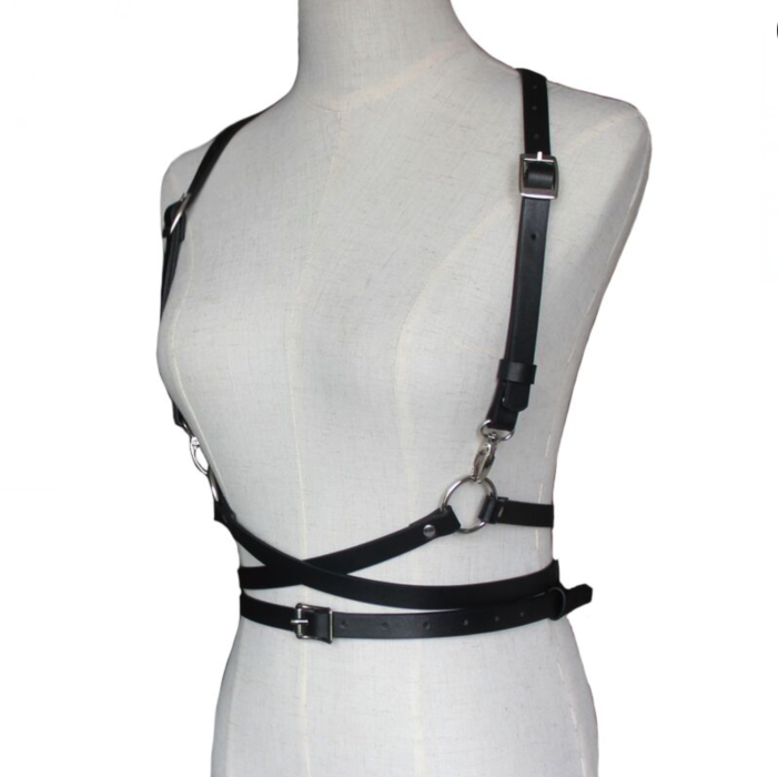 Women's PU Belt Dress Set