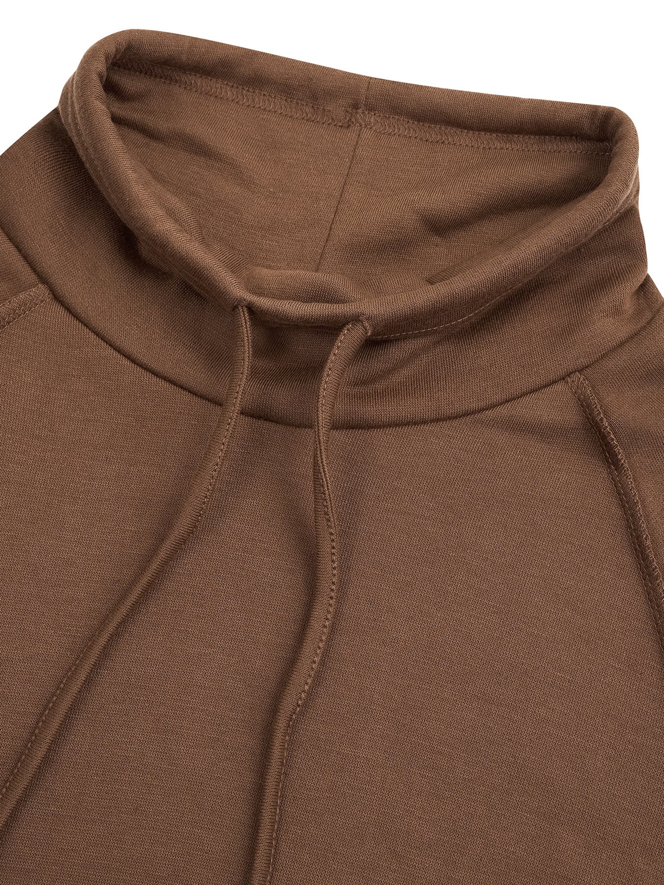 Cozy Solid Turtleneck Patchwork Loose Sweater