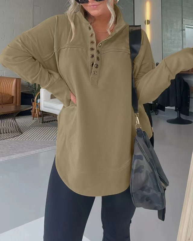 Women's Fashion Long Sleeve Thickened Sweater