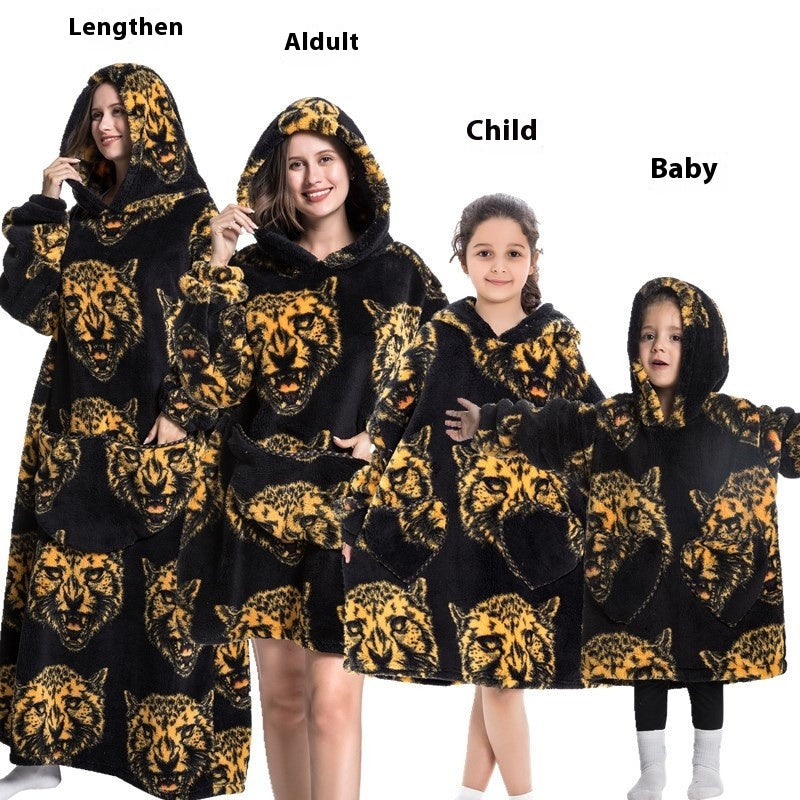 Cozy Oversized Thickened Hooded Blanket Sweatshirt