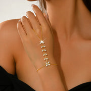 Eco Crystal Leaf Bracelet