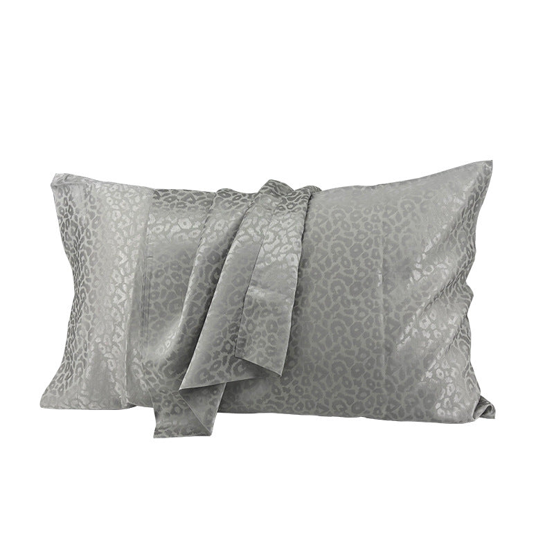 New Leopard-print Double-sided Silk Pillowcase