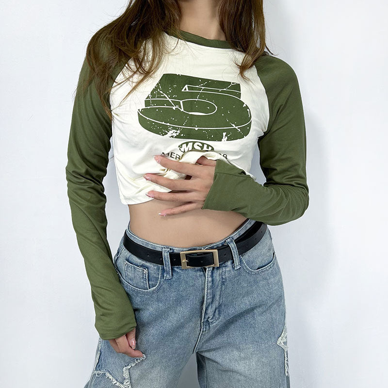 Colorful Sweet & Spicy Crop Sweatshirt