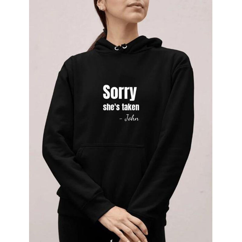 Korean Slouchy Print Loose Long Sleeve Hoodie