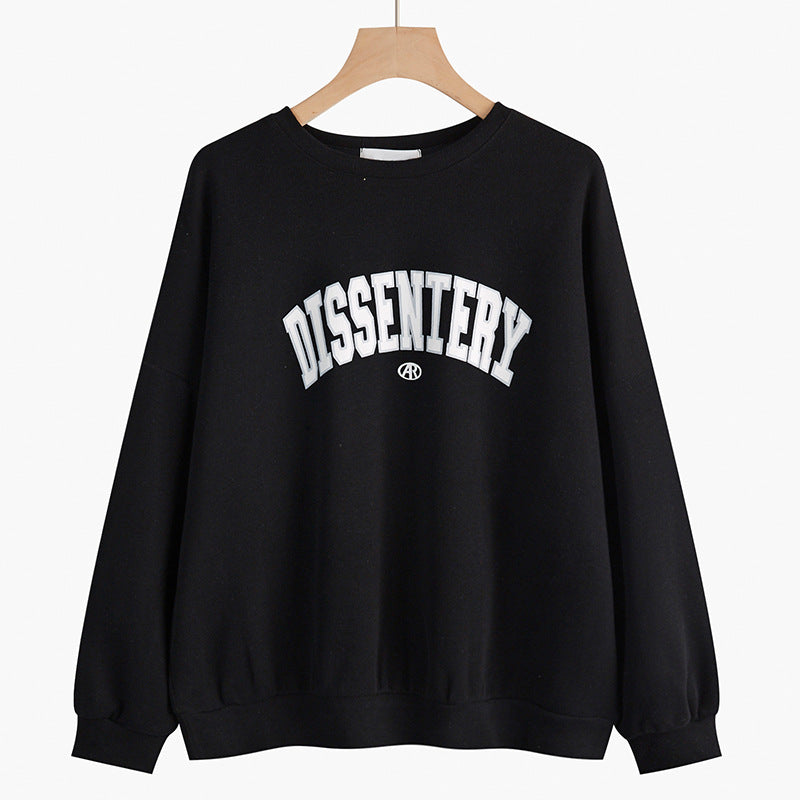 Plus Size Casual Vintage Pullover Sweatshirt