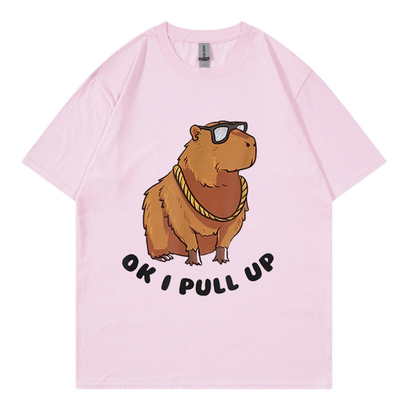 Men's Hip Hop Graphic Tee Loose Streetwear T-Shirt
