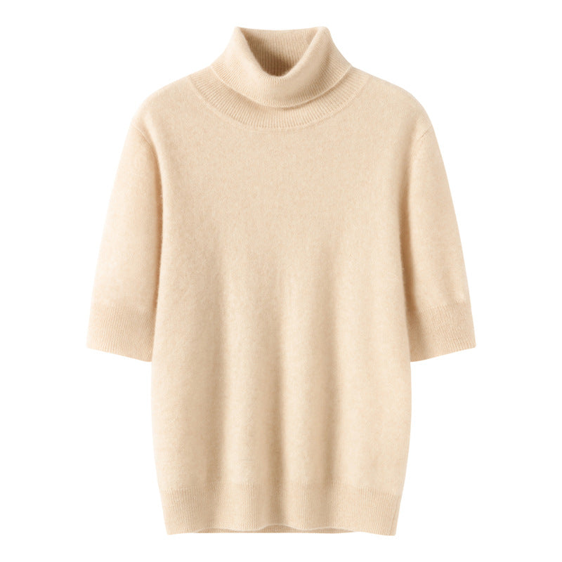 Women's High-neck Half-sleeve Base Layer Top