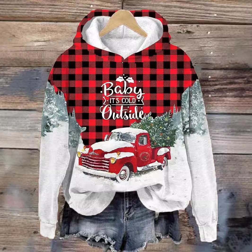 Festive 3D Christmas Casual Sweatshirt for Holiday Cheer