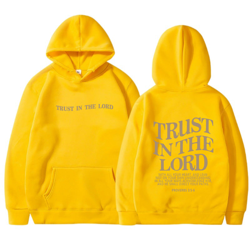Letter Print Casual Long Sleeve Sports Hoodie
