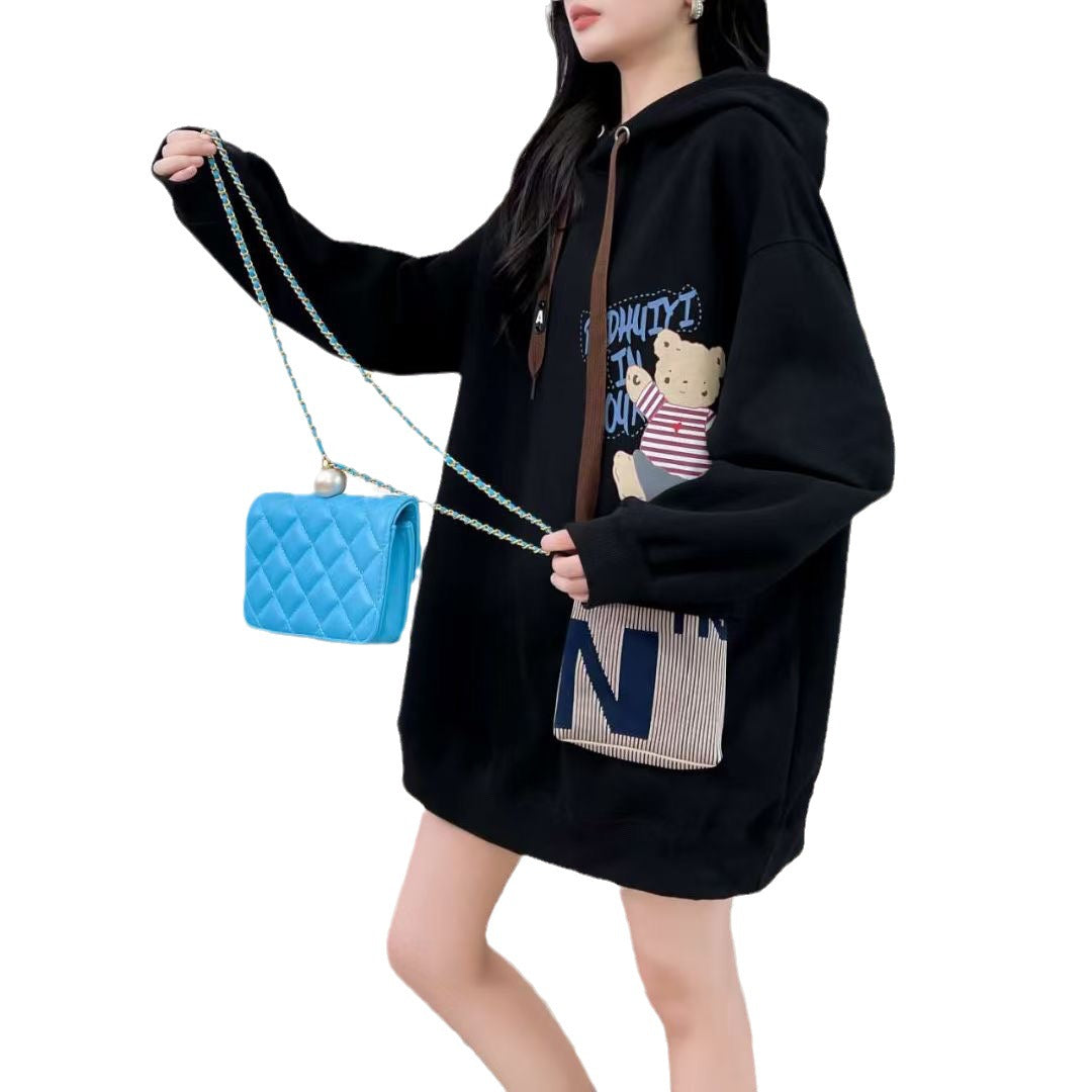 Cute Bear Hooded Oversized Sweatshirt