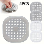 4-Pack Anti-Clogging Bathtub and Shower Drain Strainers
