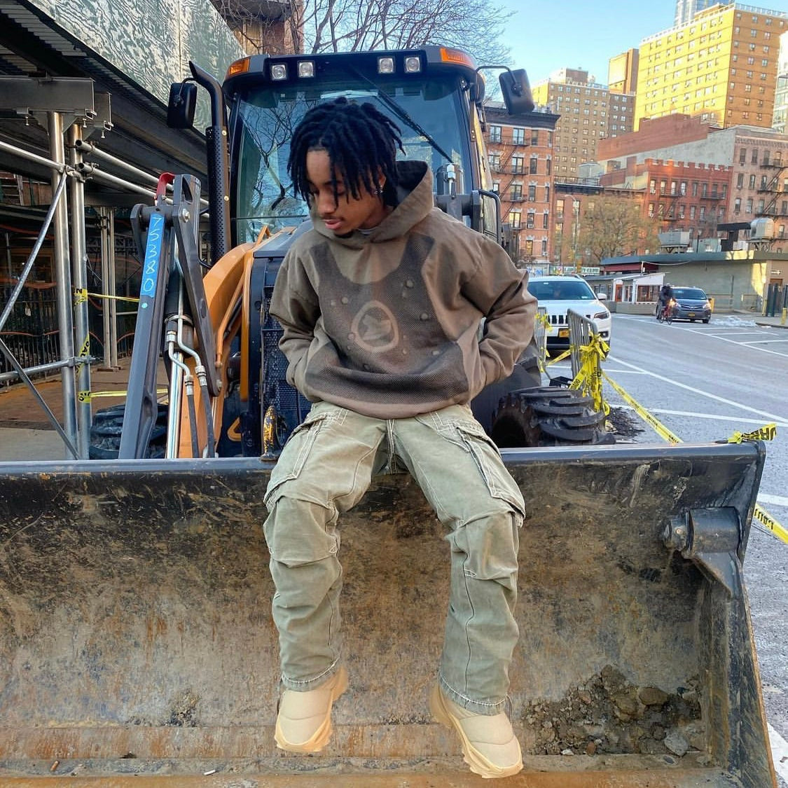 Plush Hooded Streetwear Pullover Sweater